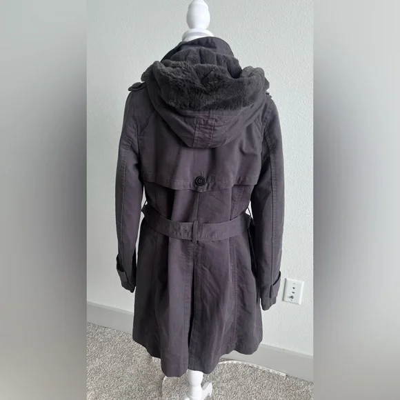 Comptoir Des Cotonniers women’s Purple Trench Coat with warm layer small $650 - Picture 7 of 16